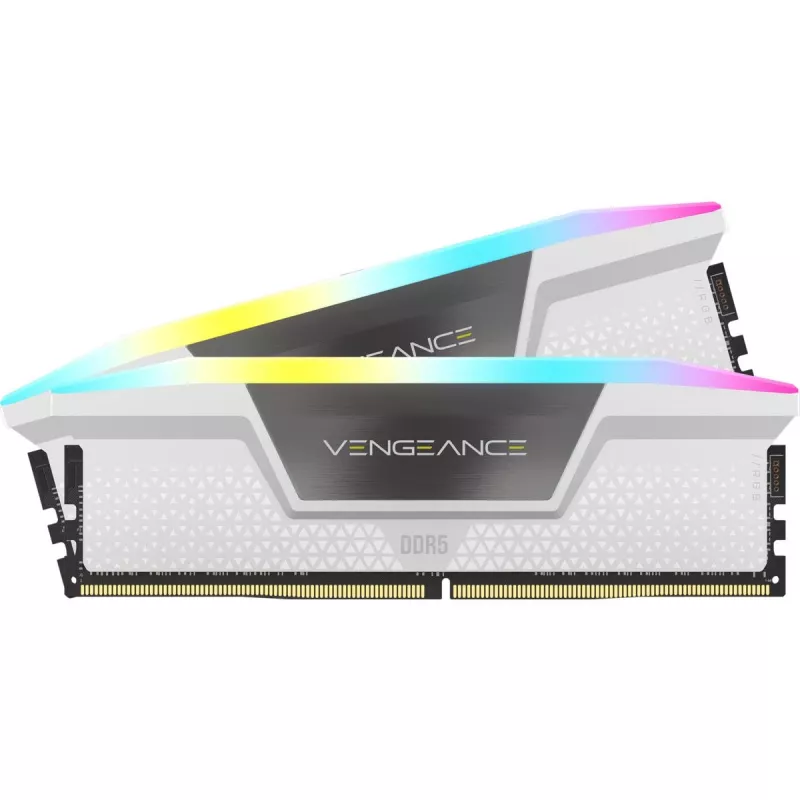 CORSAIR Memory 64GB DDR5 (2x32gb) Dram 5200mt/s CL40 Memory Kit Vengeance RGB balta
