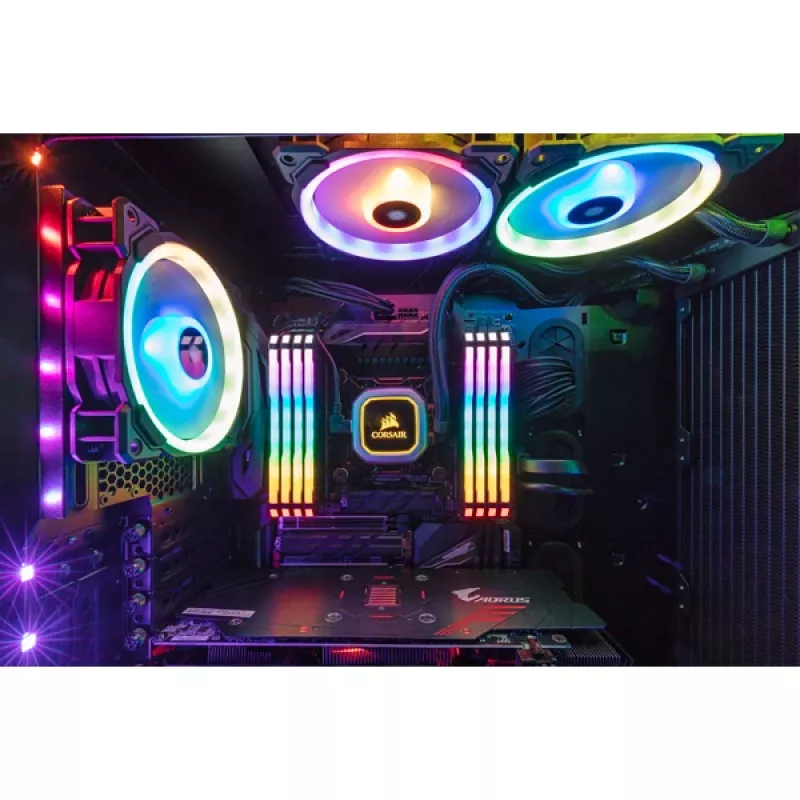 Corsair Vengeance RGB PRO 16 GB (2x8 GB) DDR4-2933 CL16 operatīvās atmiņas komplekts, melns