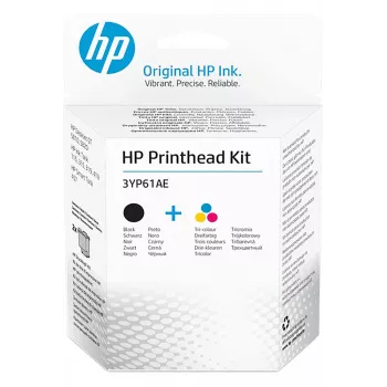 HP 3YP61AE Melnā/Trīskrāsu GT Drukas galviņu komplekts, Melna, Ciāna, Fuksīna, Dzeltena, Pigmenta tinte, Krāsvielu tinte, 2 gab.