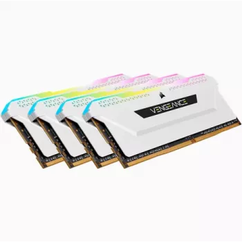 CORSAIR Memory 64GB DDR4 (4 x 16GB) DRAM 3200MHz C16 Memory Kit Vengeance RGB Pro Sl White