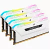 CORSAIR Memory 64GB DDR4 (4 x 16GB) DRAM 3200MHz C16 Memory Kit Vengeance RGB Pro Sl White