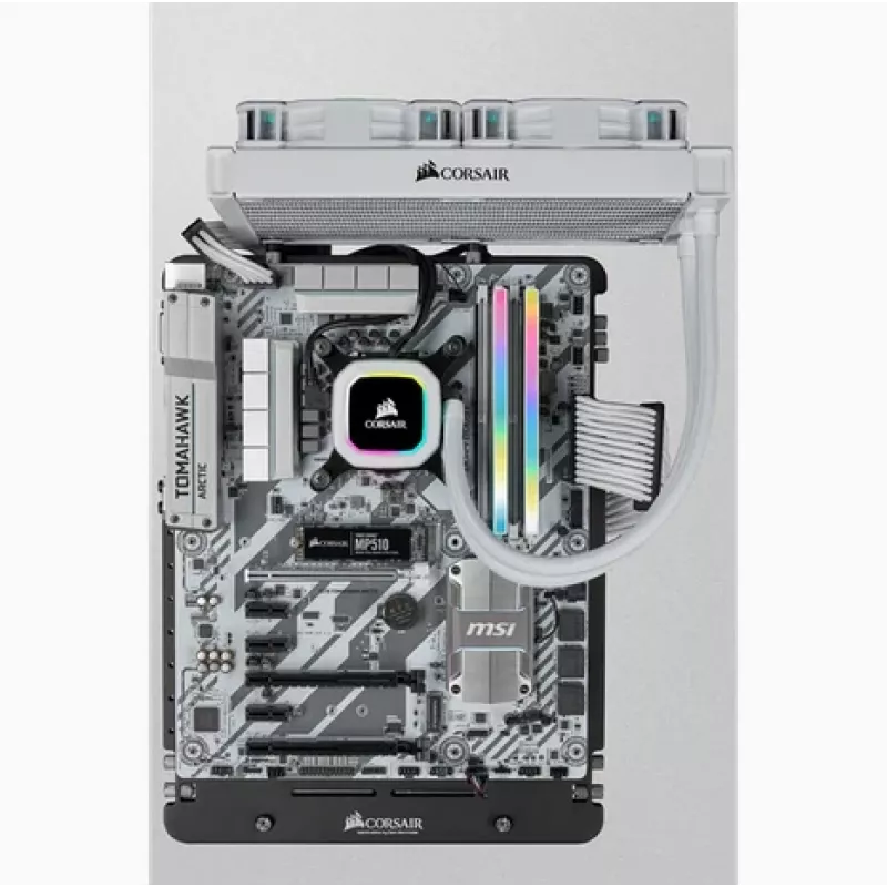 CORSAIR Memory 64GB DDR4 (4 x 16GB) DRAM 3200MHz C16 Memory Kit Vengeance RGB Pro Sl White