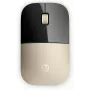 HP Z3700 Gold bezvadu pele, abpusēja, optiskā, RF bezvadu, 1200 DPI, zelta