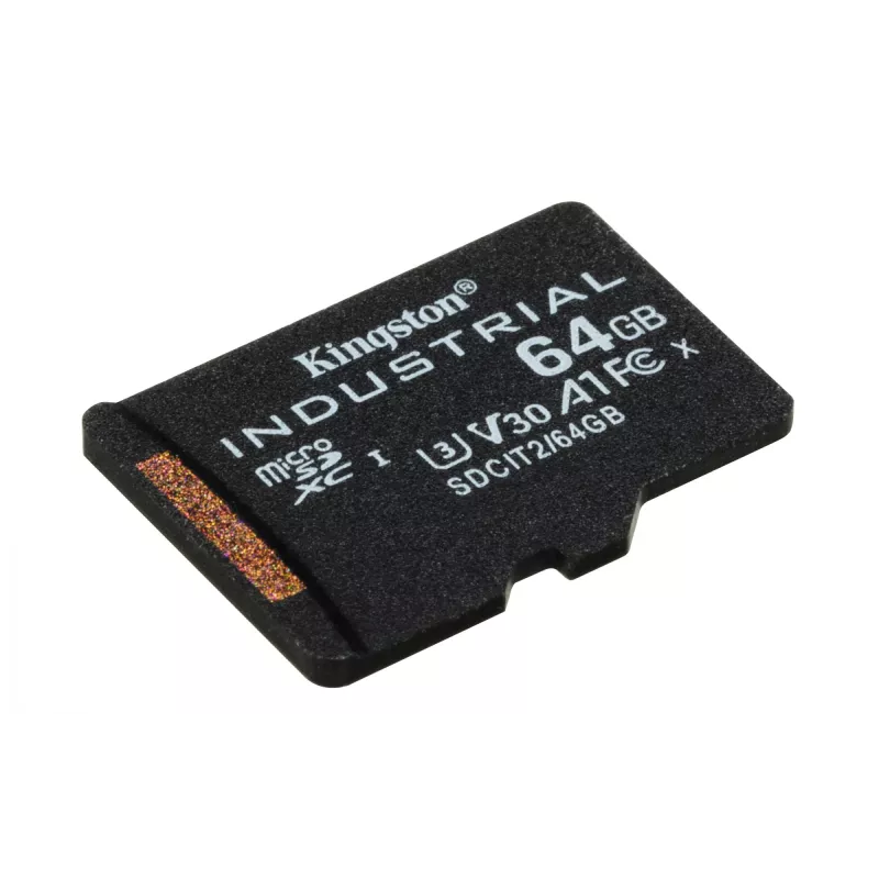 Kingston Technology 64GB microSDXC Industrial C10 A1 pSLC karte + SD adapteris