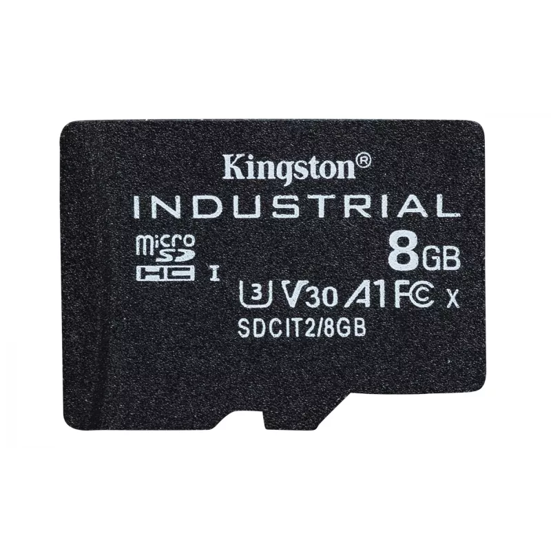 Kingston Technology 8GB microSDHC Industrial C10 A1 pSLC karte + SD adapteris