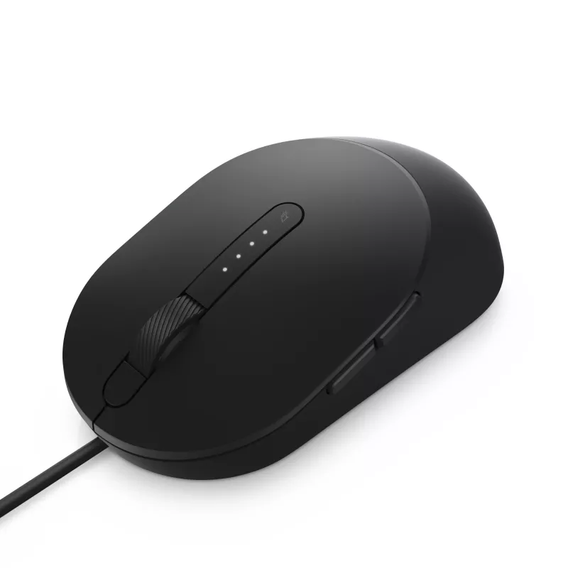 DELL Pro vadu pele - MS3220 - Melna, abpusēja, lāzera, USB Type-A, 3200 DPI, 2 ms, Melna