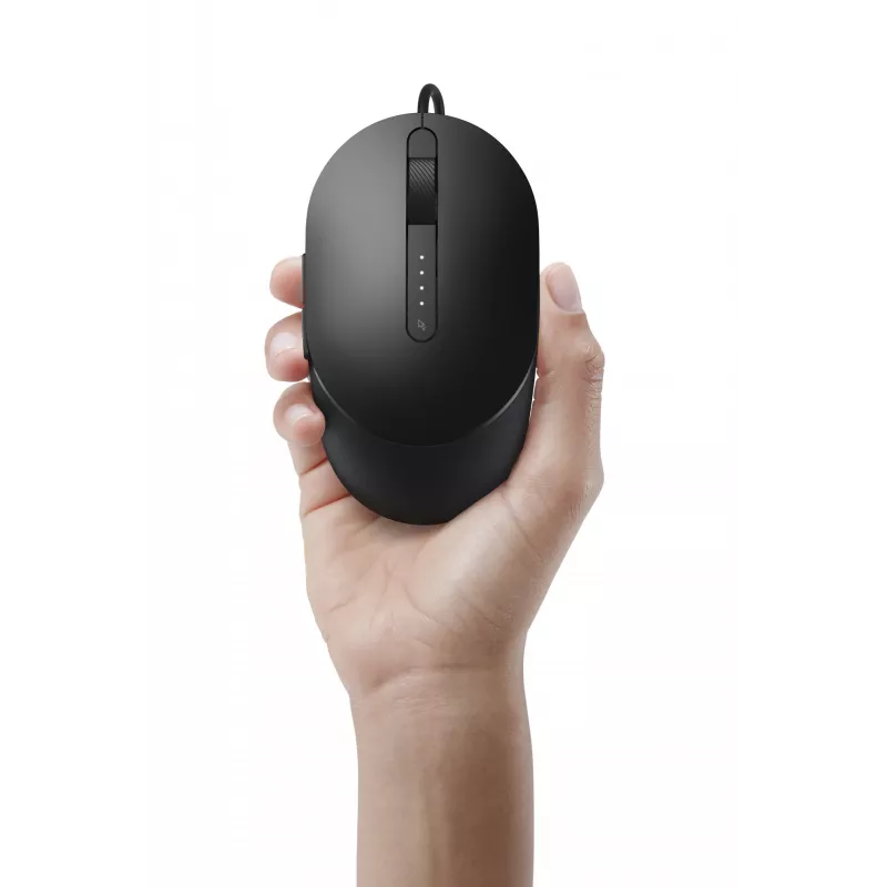 DELL Pro vadu pele - MS3220 - Melna, abpusēja, lāzera, USB Type-A, 3200 DPI, 2 ms, Melna