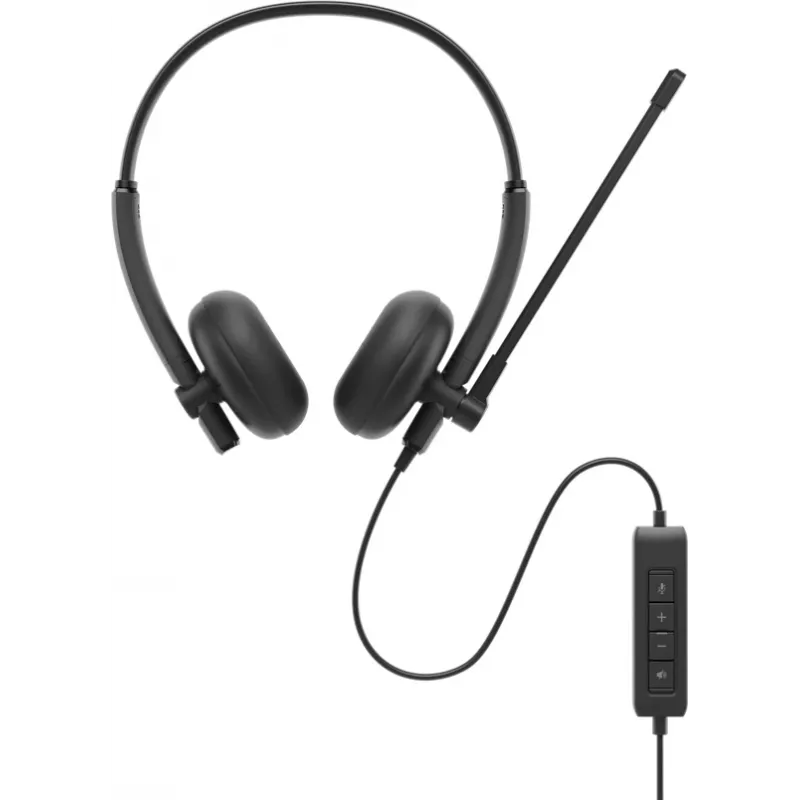 DELL WH125 Austiņas ar vadu Galvas saite Zvani/mūzika USB A tipa Melns