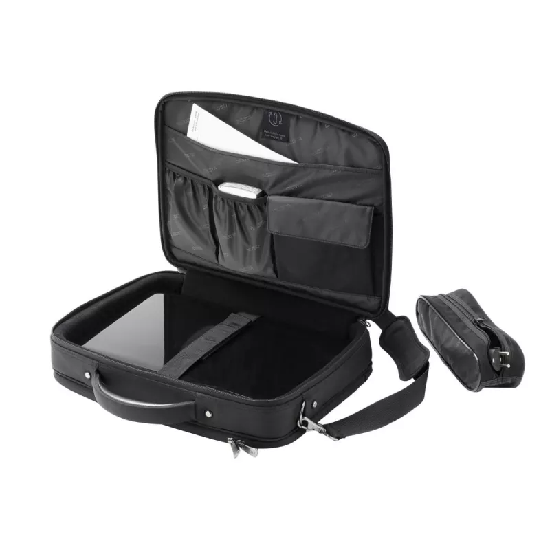 DICOTA Eco Multi Plus - 14-15.6 collu piezīmjdatora somiņa - Melna / 600d RPE poliesteris