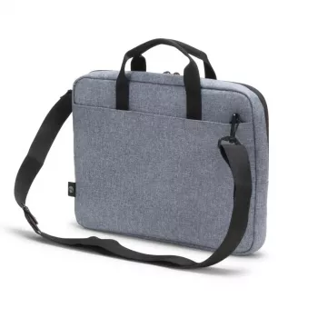 DICOTA plāns Eco Motion - 14-15,6 collu piezīmjdatora soma - džinsa zils / 600d RPE poliesters