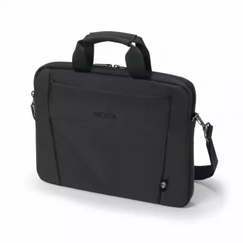 DICOTA Eco plāns Case Base - 15-15,6 collu piezīmjdatora soma - melna / 300d Rpet poliesters
