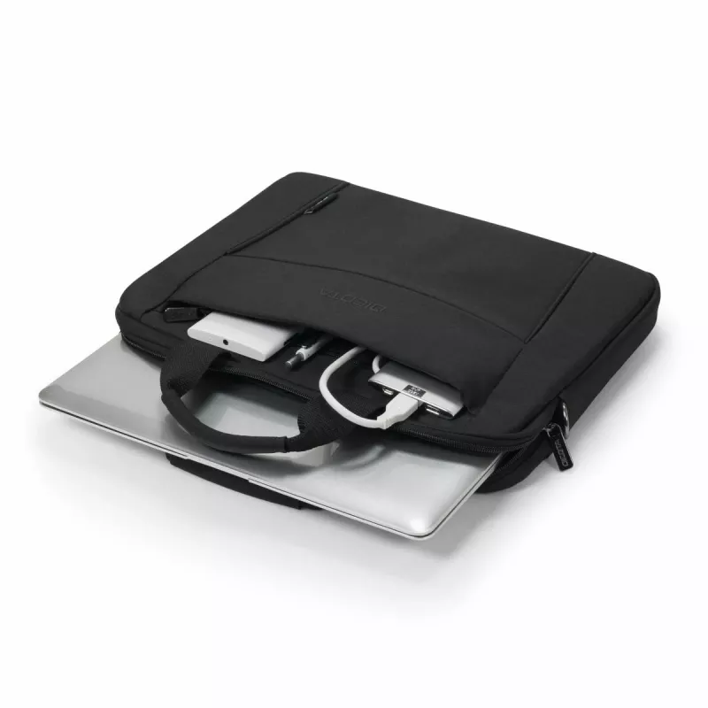 DICOTA Eco plāns Case Base - 15-15,6 collu piezīmjdatora soma - melna / 300d Rpet poliesters