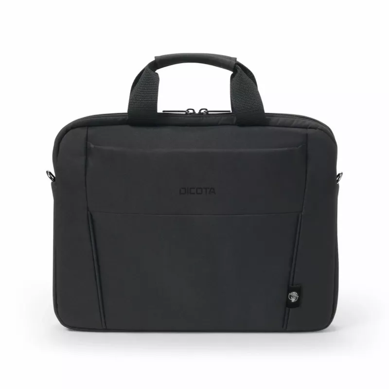 DICOTA Eco plāns Case Base - 15-15,6 collu piezīmjdatora soma - melna / 300d Rpet poliesters