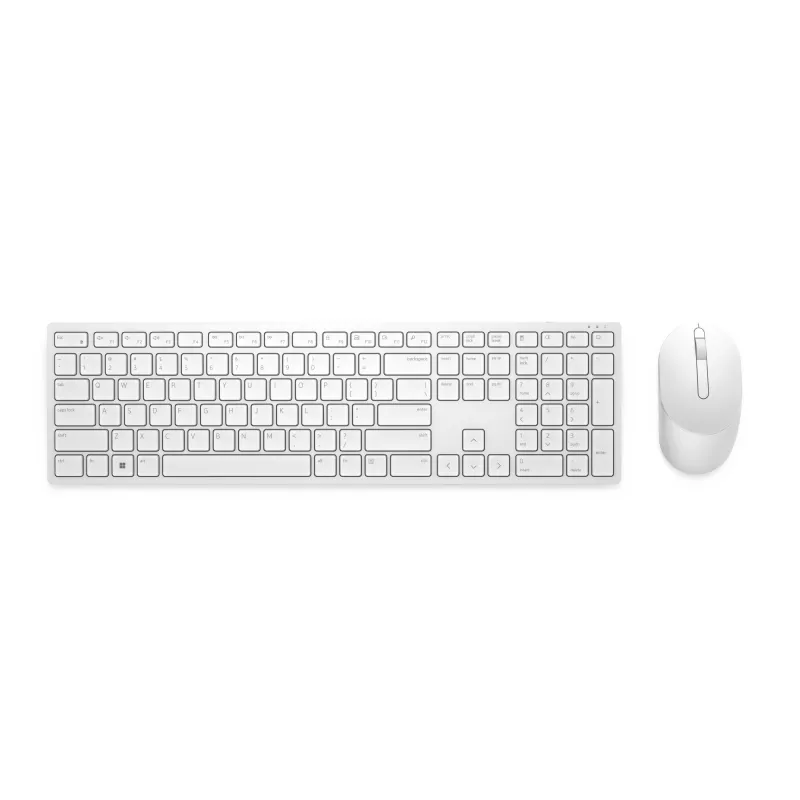 DELL KM5221W-WH Tastatūra un pele komplektā, biroja RF bezvadu, QWERTZ vācu, balta