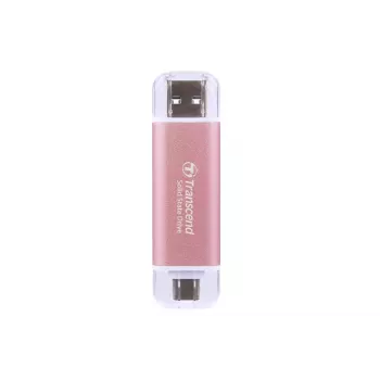 TRANSCEND Esd310p - 512GB pārnēsājamais SSD - USB Type-A / USB Type-C - Rozā