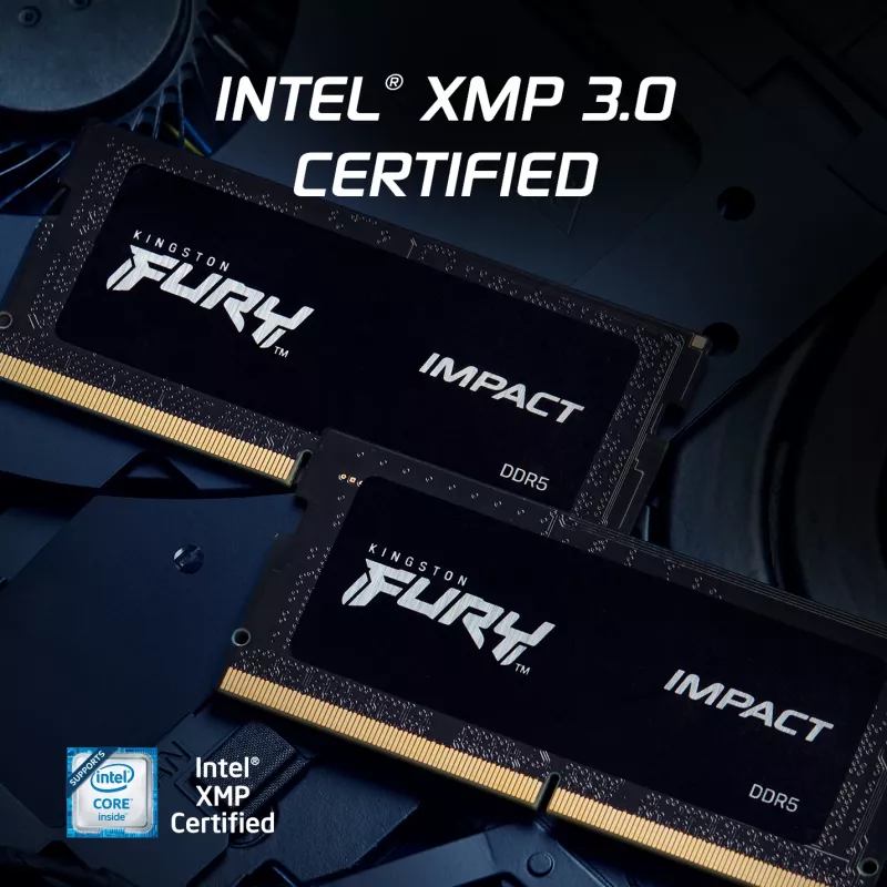 Kingston Technology FURY 8GB 4800MT/s DDR5 CL38 SODIMM Impact