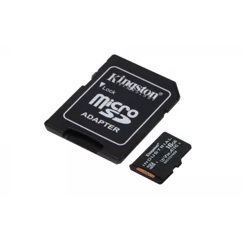 Kingston Technology 16GB microSDHC Industrial C10 A1 pSLC karte + SD adapteris
