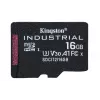 Kingston Technology 16GB microSDHC Industrial C10 A1 pSLC karte + SD adapteris