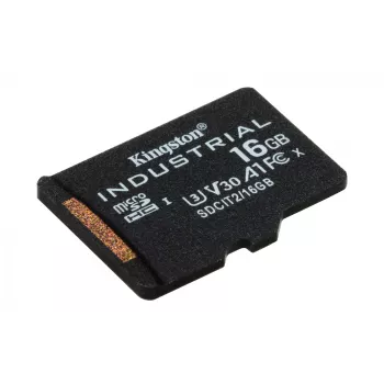 Kingston Technology 16GB microSDHC Industrial C10 A1 pSLC Card viena paka bez adaptera