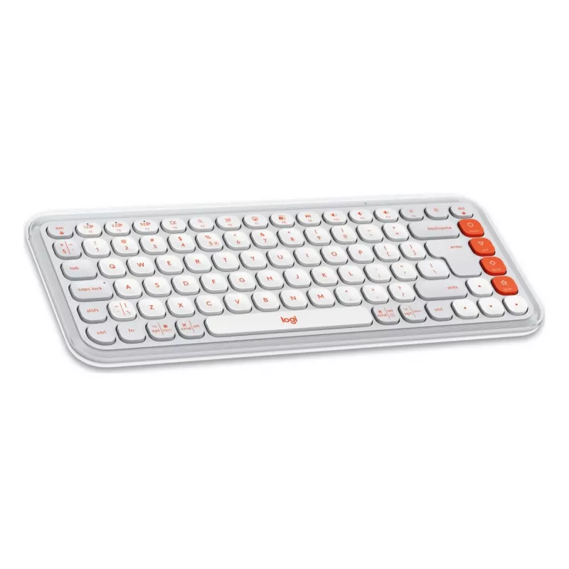 Logitech POP Icon Combo tastatūra un pele universāla Bluetooth QWERTY US International oranža balta