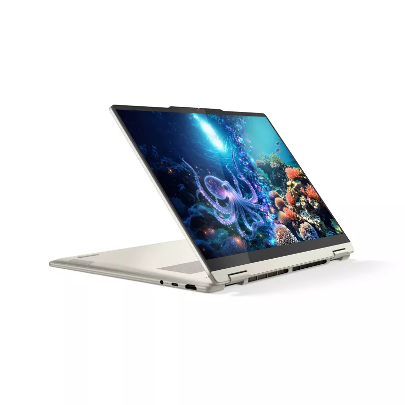Lenovo Yoga 7 2-in-1 14AKP10 Copilot+ PC AMD Ryzen™ AI 7 350 hibrīds (2-in-1) 35,6 cm (14 collas) skārienjūtīgs 2.8K 16 GB LPDDR5x-SDRAM 1 TB SSD Wi-Fi 7 (802.11be) Windows 11 Home vācu pelēks