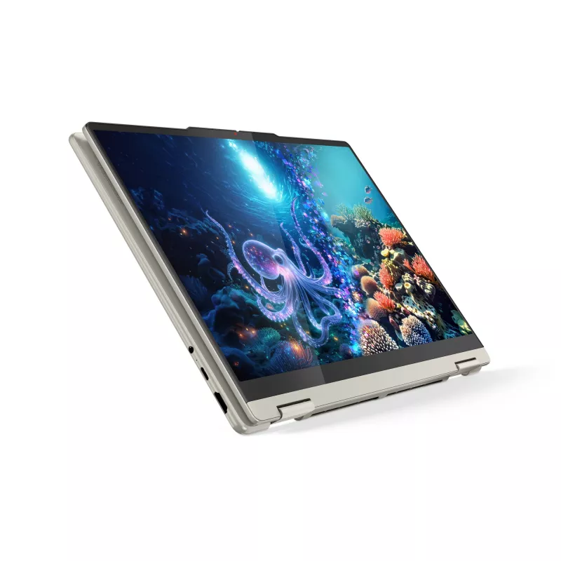 Lenovo Yoga 7 2-in-1 14AKP10 Copilot+ PC AMD Ryzen™ AI 7 350 hibrīds (2-in-1) 35,6 cm (14 collas) skārienjūtīgs 2.8K 16 GB LPDDR5x-SDRAM 1 TB SSD Wi-Fi 7 (802.11be) Windows 11 Home vācu pelēks