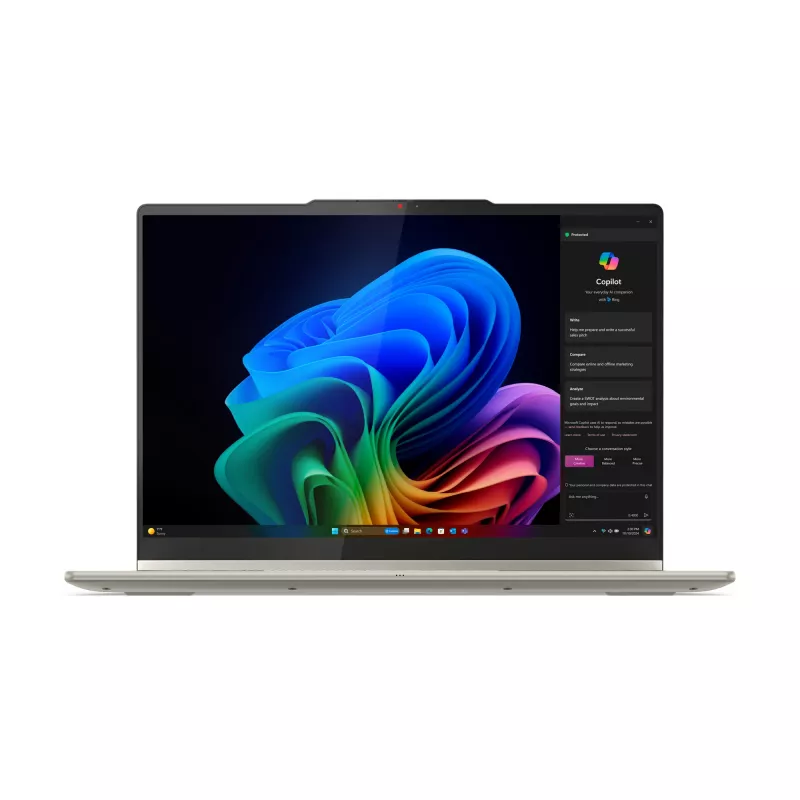 Lenovo Yoga 7 2-in-1 14AKP10 Copilot+ PC AMD Ryzen™ AI 7 350 hibrīds (2-in-1) 35,6 cm (14 collas) skārienjūtīgs 2.8K 16 GB LPDDR5x-SDRAM 1 TB SSD Wi-Fi 7 (802.11be) Windows 11 Home vācu pelēks