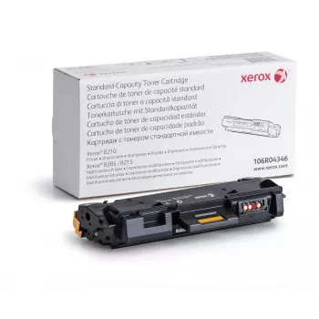 Xerox Genuine ® B205 Multifunction Printer/B210 Printer/B215 Multifunction Printer melnas standarta ietilpības tonera kasetne (1500 lappuses) - 106R04346