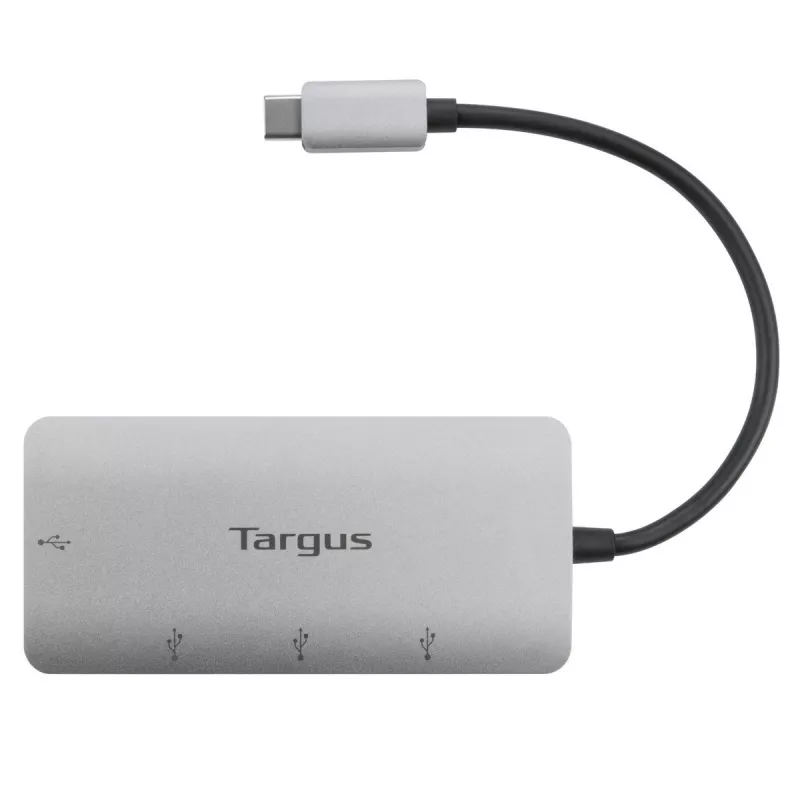 Targus ACH226EU saskarnes centrmezgls USB 3.2 Gen 1 (3.1 Gen 1) Type-C 5000 Mbit/s sudraba krāsā