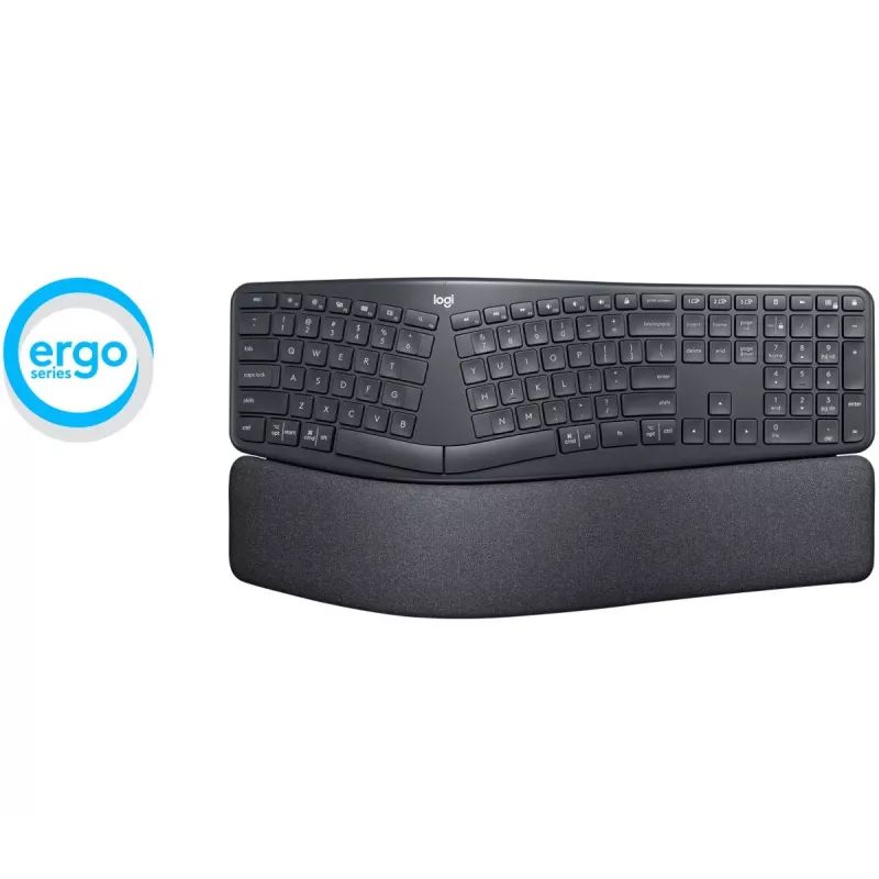 LOGITECH Ergo K860 - Bezvadu sadalītā tastatūra Graphite - Qwertz Swiss