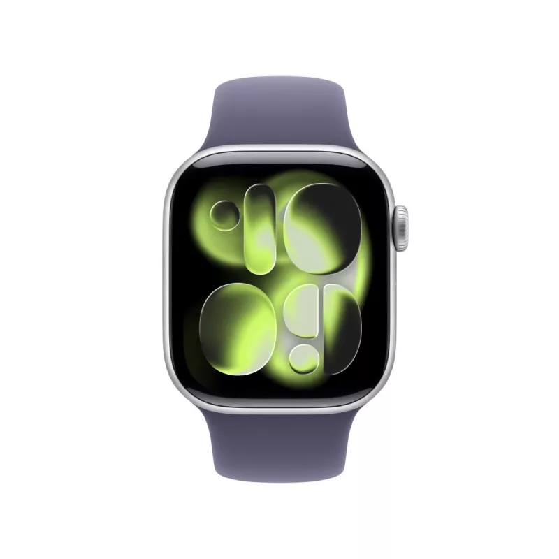 APPLE Watch Series 11 GPS + Cellular 42mm Sudraba alumīnija korpuss ar Purple Fog Sport siksniņu S/M
