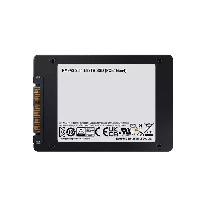 Samsung PM9A3 1.92 TB 2.5 collu PCI Express 4.0 NVMe V-NAND TLC