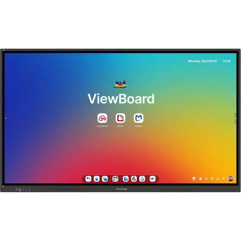 Viewsonic IFP8634 interaktīvā tāfele 2.18 m (86 collas) 3840 x 2160 pikseļi Skārienekrāns Melns