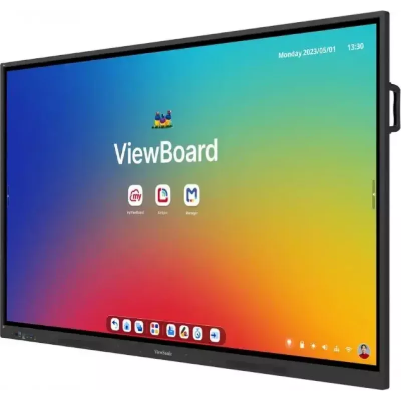 Viewsonic IFP8634 interaktīvā tāfele 2.18 m (86 collas) 3840 x 2160 pikseļi Skārienekrāns Melns