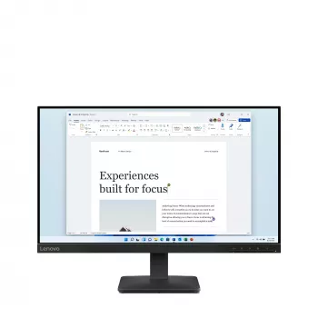 Lenovo L24-4e datora monitors 60,5 cm (23,8 collas) 1920 x 1080 pikseļi Full HD LCD Melns