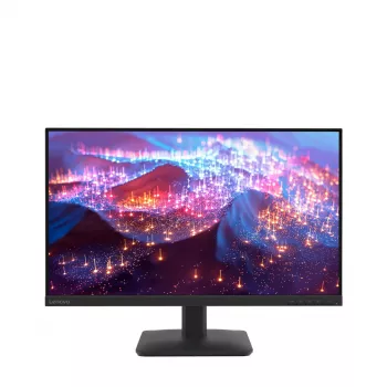Monitors Lenovo L27-4e 27 collas Full HD IPS LCD 1920x1080, 100 Hz, 6 ms, 300 cd/m², VESA 100x100, HDMI un VGA, Raven Black