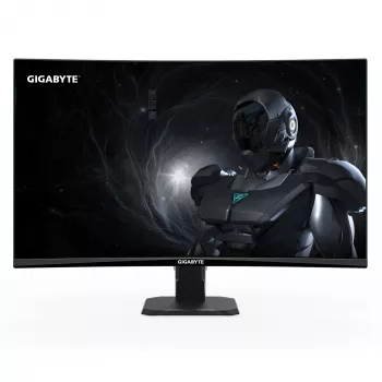 GIGABYTE GS27FC2 27 collu FHD izliekts spēļu monitors - 1920 x 1080, 240 Hz, 1 ms, 350 cd/m², HDR Ready, HDMI 2.0, DisplayPort 1.4