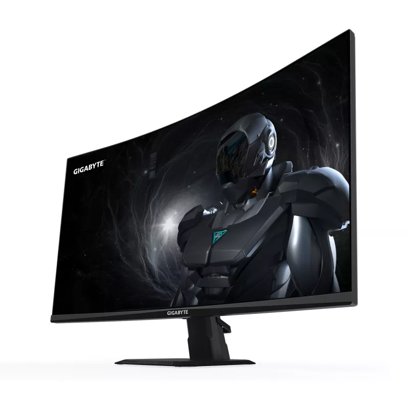 GIGABYTE GS27FC2 27 collu FHD izliekts spēļu monitors - 1920 x 1080, 240 Hz, 1 ms, 350 cd/m², HDR Ready, HDMI 2.0, DisplayPort 1.4