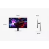 Samsung S32FG814SU datora monitors 81,3 cm (32 colli) 3840 x 2160 pikseļi 4K Ultra HD OLED Sudrabs