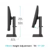 Datora monitors BenQ PV3200U 31,5 collas (80 cm) 3840×2160 4K IPS LCD, 5 ms, USB-C, VESA, skaļruņi, melns