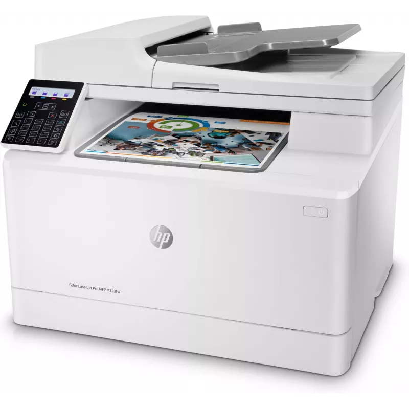 HP Color LaserJet Pro MFP M183fw, lāzerprinteris, krāsu druka, 600 x 600 DPI, A4, tiešā druka, balts