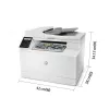 HP Color LaserJet Pro MFP M183fw, lāzerprinteris, krāsu druka, 600 x 600 DPI, A4, tiešā druka, balts