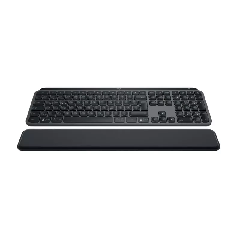 LOGITECH MX Keys S klaviatūra Graphite ar plaukstas balstu Qwertz Vācu