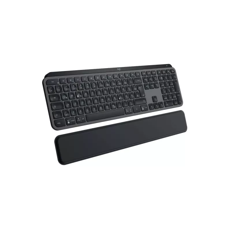 LOGITECH MX Keys S klaviatūra Graphite ar plaukstas balstu Qwertz Vācu