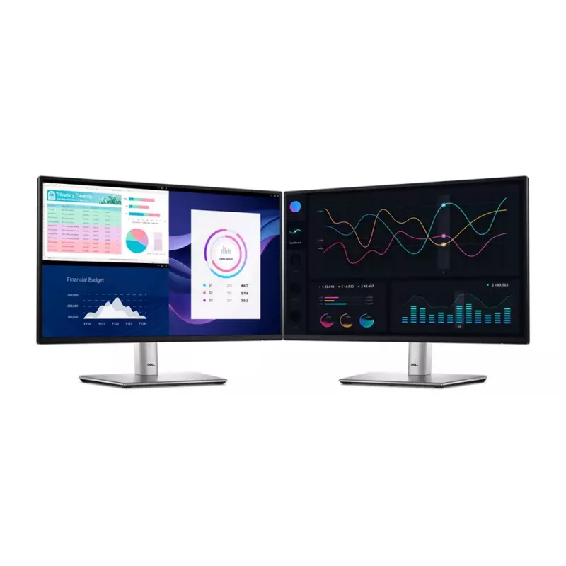 DELL P Series P2225H datora monitors 54,6 cm (21,5 collu) 1920 x 1080 pikseļi Full HD LCD Melns, Sudrabs