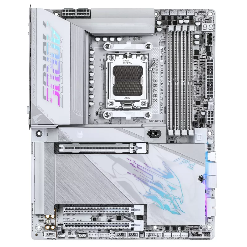 Mātesplate GIGABYTE X870E AORUS PRO X3D ICE, AMD AM5, ATX