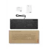 Viedais pilnizmēra vadu tastatūra Lenovo Smartcard Wired II — vācu izkārtojums, USB, 106 taustiņi, melna