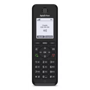 DECT telefons FRITZ Fon M3 Bezvadu klausule Zvanītāja ID Melns