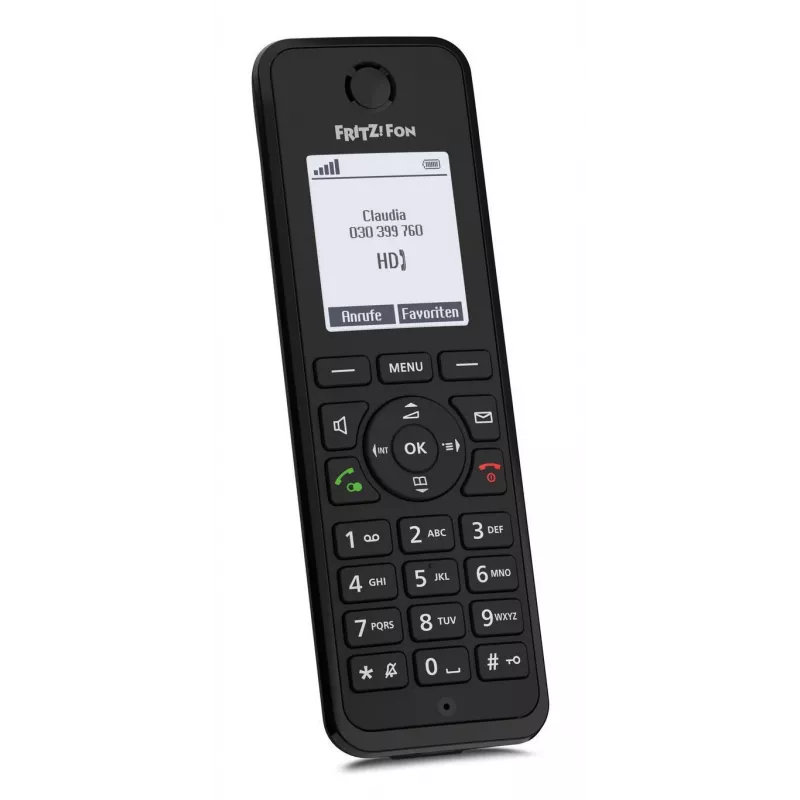 DECT telefons FRITZ Fon M3 Bezvadu klausule Zvanītāja ID Melns