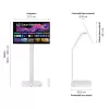 LG 32U889SA-W datora monitors 80 cm (31,5 collu) 3840 x 2160 pikseļi 4K Ultra HD LCD skārienekrāns Kiosks Balts